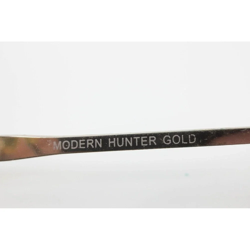 Modern Hunter Gold Aviator Eyeglass Frames 55-16 Double Bridge Spectacles 38402